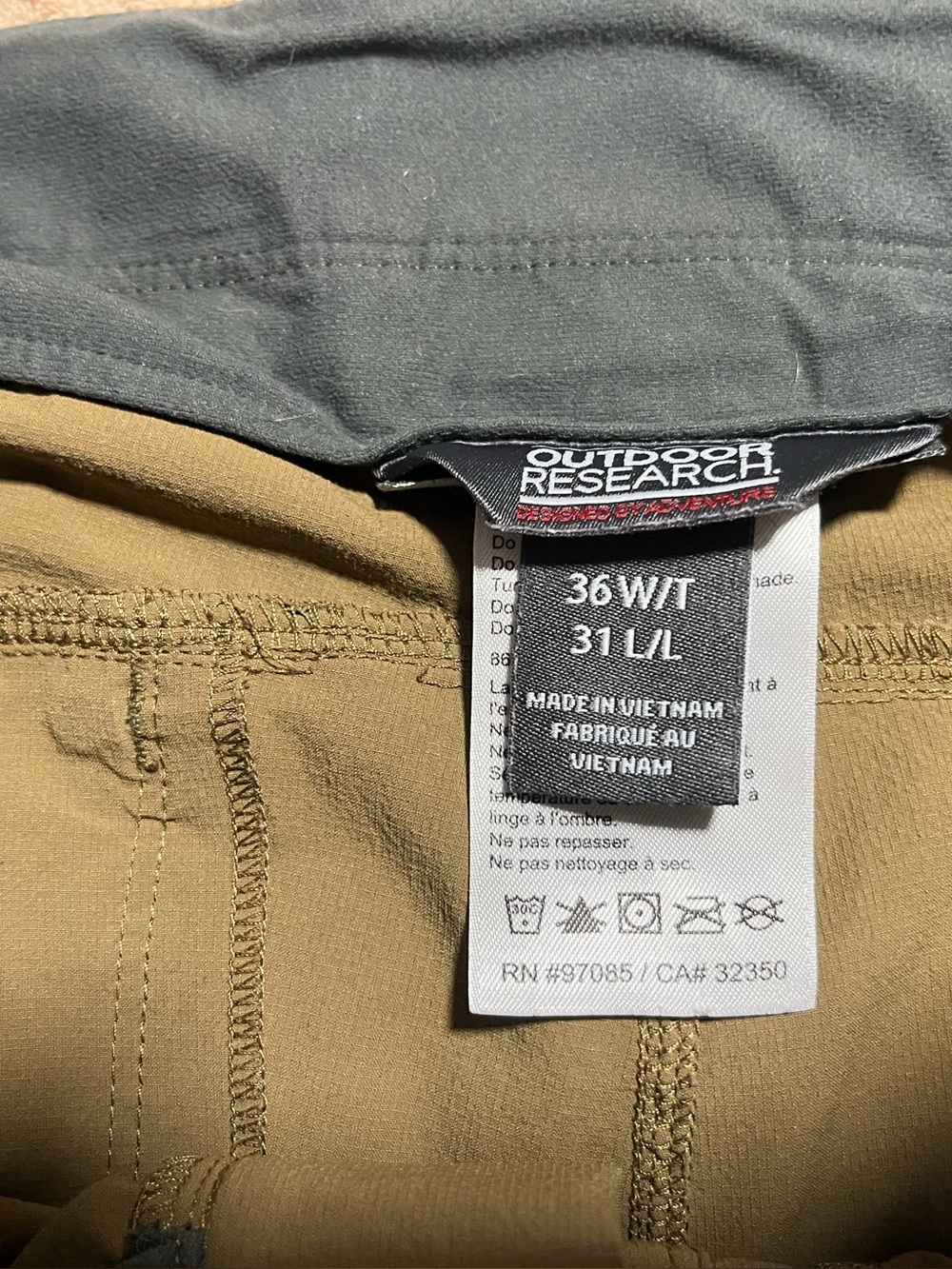 Outdoor Research Ferrosi Hiking Pants - 36W/31L - Picture 3 of 11